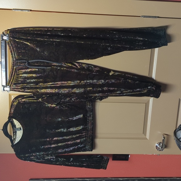 Camouflage velour tracksuit - Picture 4 of 7